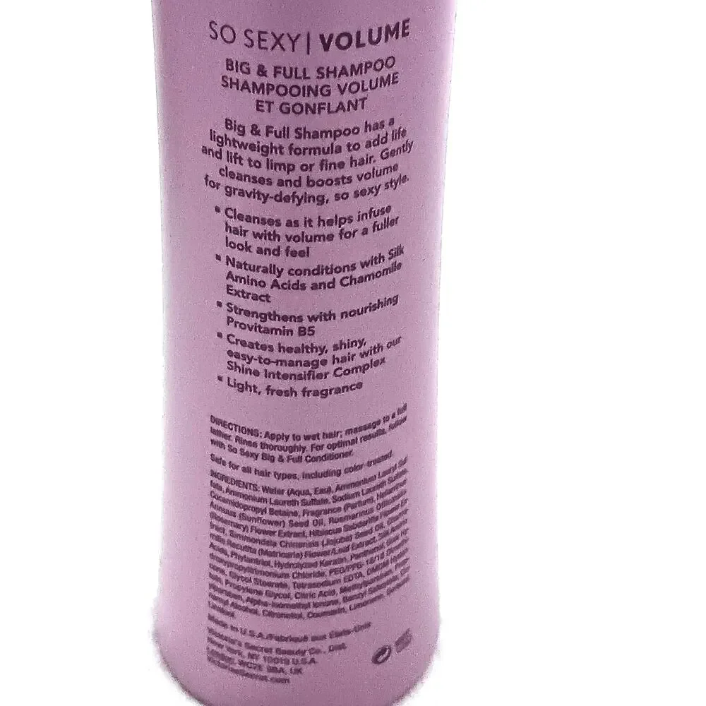 Victoria's Secret So Sexy Volume Big & Sexy Shampoo 10 oz Fine Hair Discontinued